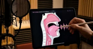 Simulatore vocale con anatomia della gola