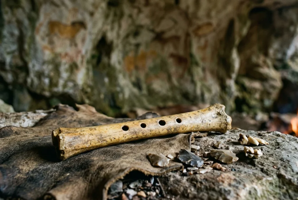 Flauto di osso paleolitico, primo strumento musicale della storia del canto preistorico