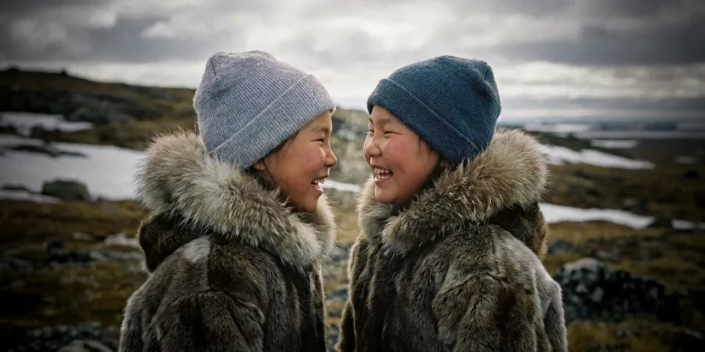 Bambino tuvano che pratica il canto armonico xöömei nelle steppe della Repubblica di Tuva