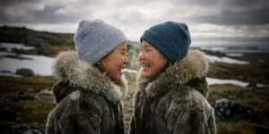 Bambino tuvano che pratica il canto armonico xöömei nelle steppe della Repubblica di Tuva