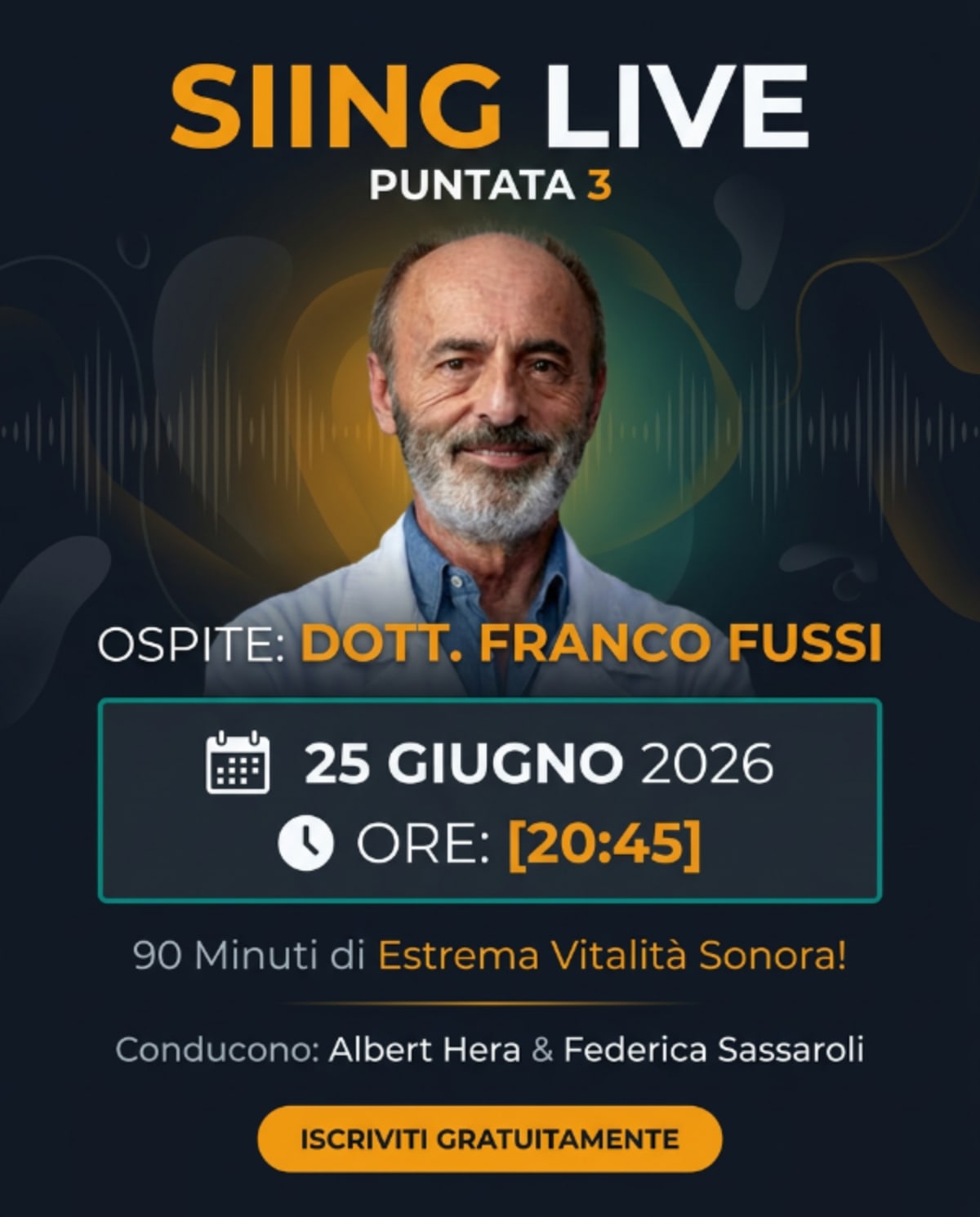Siing Live Puntata 3 – Dott. Franco Fussi, 25 Giugno 2026