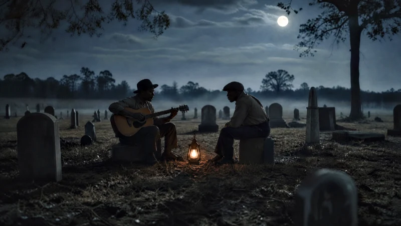 Il cimitero notturno, lo studio con Ike Zimmerman